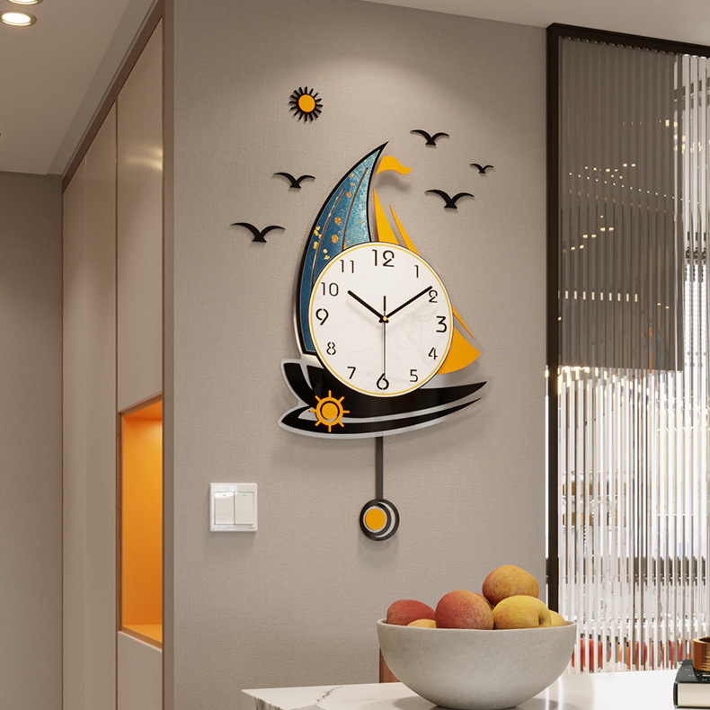Đồng hồ treo tường thuyền buồm