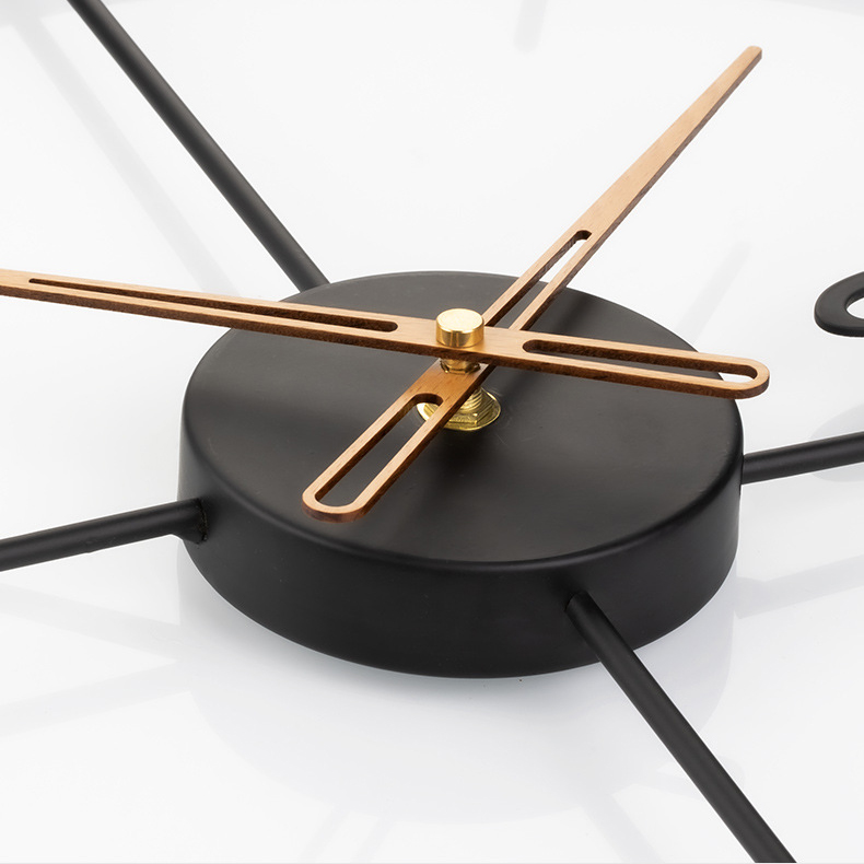 Đồng hồ treo tường hình tròn trong suốt không nền