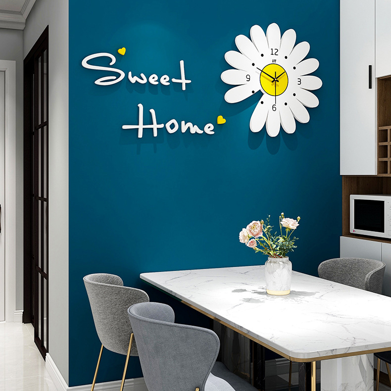 Đồng hồ treo tường, đồng hồ nghệ thuật hoa cúc