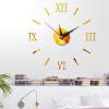 Đồng hồ dán tường cỡ nhỏ 40x40cm DH26 hình la mã - 3 màu ĐEN VÀNG BẠC