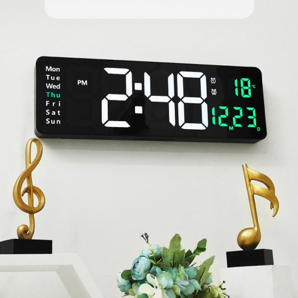 Đồng hồ treo tường Led có điều khiển size lớn 40cm