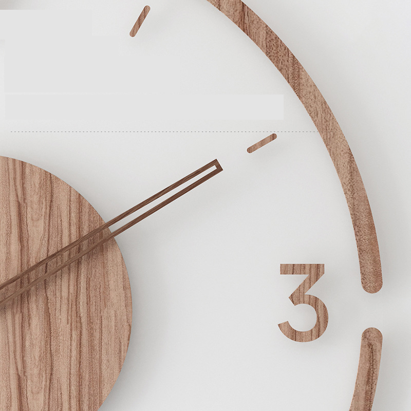 Đồng hồ treo tường tròn trong suốt trang trí phong cách hiện đại