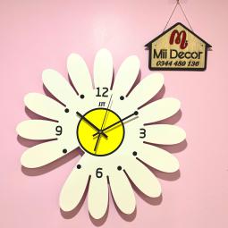 Đồng hồ Treo Tường trang trí nghệ thuật hình Hoa Cúc