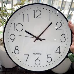 Đồng hồ treo tường tròn đường kính 30cm - mặt kính