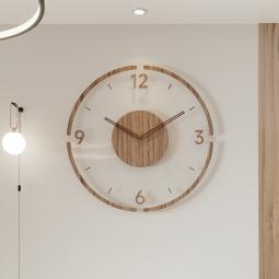 Đồng hồ treo tường tròn trong suốt trang trí phong cách hiện đại